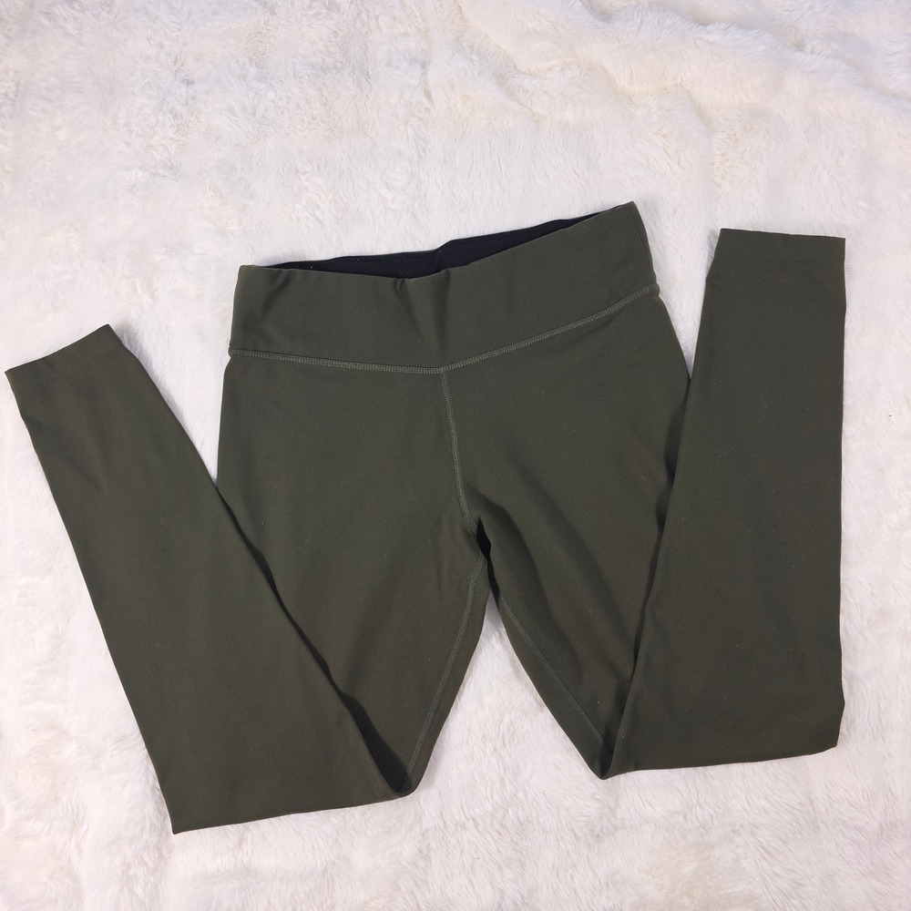 PINK Victoria's Secret Leggings Women Medium Olive Green Excellent Ultimate Yoga